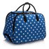 LS00309 - Blue Light Travel Holdall Trolley Luggage With Wheels - CABIN APPROVED