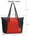 LS00350 - Wholesale & B2B Black / Red Women's Large Tote Bag Supplier & Manufacturer