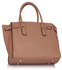 LS00396 - Nude Padlock Tote With Long Strap