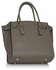 LS00396 - Grey / White Padlock Tote With Long Strap
