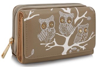LSP1045 - Nude Owl Design Purse/Wallet