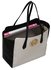 LS00403  - Wholesale & B2B Black / White Shoulder Bag With Metal Detail Supplier & Manufacturer