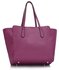 LS00403  - Wholesale & B2B Purple Shoulder Bag With Metal Detail Supplier & Manufacturer