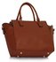 LS00353  - Wholesale & B2B Brown Tote Handbag Supplier & Manufacturer