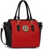 LS00353  - Black / Red Tote Handbag