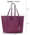 LS00297 - Wholesale & B2B Purple Women's Large Tote Bag Supplier & Manufacturer