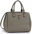 LS00410  - Wholesale & B2B Grey Padlock Tote Handbag Supplier & Manufacturer