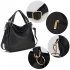 AG00448 - Large Black Hobo Bag