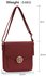 LS00431 - Burgundy Shoulder Cross Body Bag