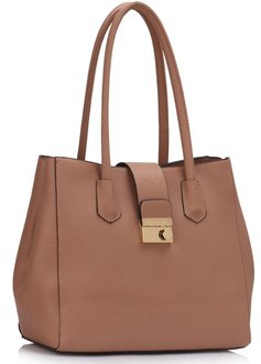 LS00450 - Nude Shoulder Handbag