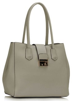 LS00450 - Grey Shoulder Handbag