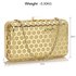 AGC00309 - Gold Luxury Clutch Purse