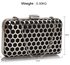 LSE00309 - Black Luxury Clutch Purse