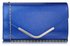 LSE00266 -  Blue Large Flap Clutch purse