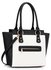 LS00414 - Black/ White Fashion Tote Bag