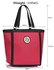 LS00401 - Wholesale & B2B Pink Fashion Tote With Stunning Metal Work Supplier & Manufacturer