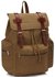 AG00443 - Khaki Backpack Rucksack School Bag