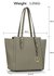 LS00464 - Wholesale & B2B Grey Women's Large Tote Bag Supplier & Manufacturer
