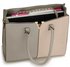 LS00319C - Grey / Nude Fashion Tote Handbag
