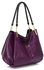 LS00243 - Purple Snake- Effect Shoulder Bag