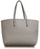 LS00297B - Grey Large Butterfly Print Tote Bag