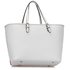 LS00460A - White Zip Detail  Butterfly Print Tote Bag