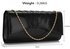 LSE00305 - Wholesale & B2B Black  Metallic Clutch Bag Supplier & Manufacturer