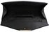 LSE00306- Black Flapover Clutch Purse