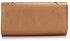 LSE00306- Gold Flapover Clutch Purse