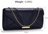 LSE00306- Navy Flapover Clutch Purse