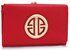 LSP1063 - Red Purse/Wallet with Metal Decoration