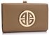 LSP1063 - Taupe Purse/Wallet with Metal Decoration