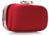 LSE00258 - Red Satin Clutch Evening Bag