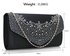 LSE00300 -  Wholesale & B2B Navy Diamante Flap Clutch purse Supplier & Manufacturer