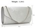 LSE00300 -  Wholesale & B2B Silver Diamante Flap Clutch purse Supplier & Manufacturer