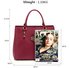 AG00472  - Burgundy Tote Handbag