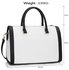LS00347  - Black/White Grab Shoulder Bag