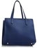 LS00408 - Wholesale & B2B Blue / Orange Three Zipper Grab Bag Supplier & Manufacturer