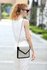 LSE00310 -  Black/ White Flap Clutch purse