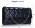 LSE00316 - Navy Flap Clutch Bag
