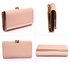 AGP1050A - Nude Kiss Lock Clutch Wallet / Purses