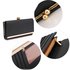 AGP1050A - Black Kiss Lock Clutch Wallet / Purses