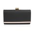 AGP1050A - Black Kiss Lock Clutch Wallet / Purses