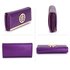 LSP1058A - Purple Purse / Wallet With Metal Detail