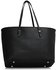 LS00460 - Wholesale & B2B Black /White Zip Detail Large Tote Bag Supplier & Manufacturer