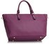 LS00480 - Wholesale & B2B Purple Tote Shoulder Handbag Supplier & Manufacturer
