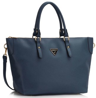 LS00480 - Navy Tote Shoulder Handbag